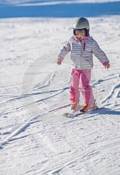 Skiing for the first time