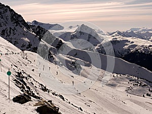 Skiing the glacier