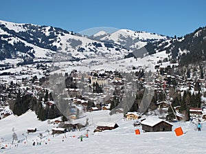 Skiing in Gstaad