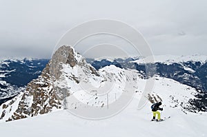 Skiing in Haute savoie, France