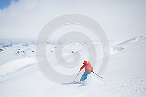 Skiing Hecla Iceland