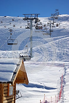 Skiing lift start 2