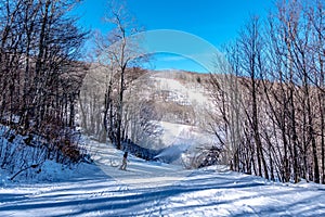 Skiing at the north carolina skiing resort in december