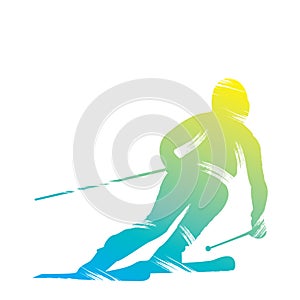 Skiing player design