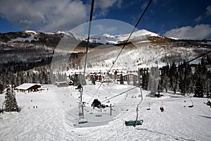 Skiing resort