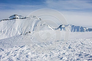 Skiing resort Gudauri in Georgia, Caucasus Montains