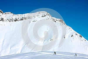 Skiing resort Gudauri in Georgia, Caucasus Montains