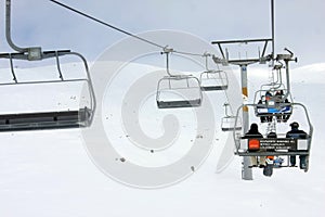 Skiing resort Gudauri in Georgia, Caucasus Montains