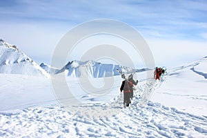 Skiing resort Gudauri in Georgia, Caucasus Montains