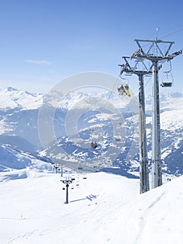 Skiing resort in Lenzerheide, Grisons, Switzerland