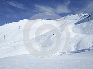 Skiing resort in Lenzerheide, Grisons, Switzerland