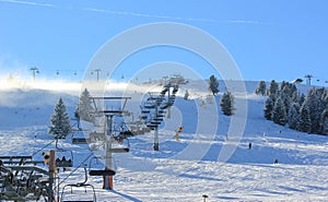 Skiing Resort Zillertal Arena. Gerlos, Austria.