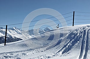 Skiing safety barriers