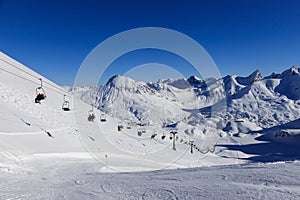 Skiing at Serfaus/Fiss