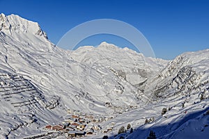 Skifahren auf der  