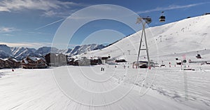 Skiing slopes of Alpe d'Huez