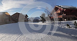 Skiing slopes of Alpe d'Huez