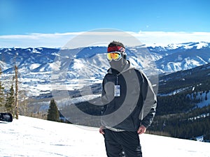 Skiing in Snowmass, Colorado