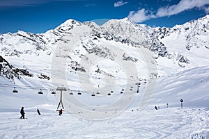 Skiing Stubai Glacier
