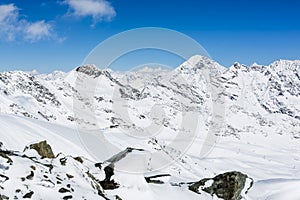 Skiing Stubai Glacier, Tirol, Innsbruck Land, Austria