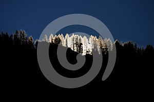 Skiing in the Swiss Mountains