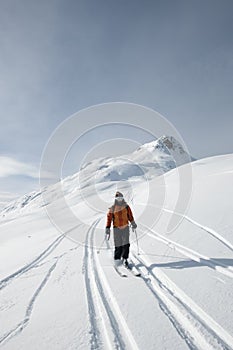 Skiing, Women off piste