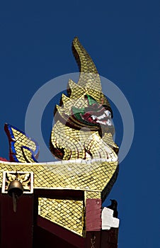 Skilfully crafted Naga head