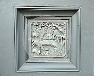 Crafted wall frieze photo