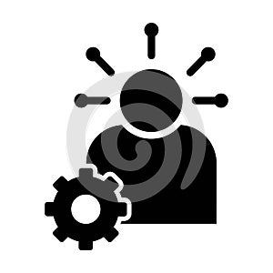 skill building icon vector
