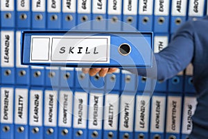 Skill Business Concept. Skill concept.