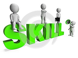 Skill Characters Shows Expertise Skilled And Competence