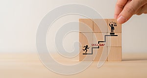 Skill gap analysis and identifying skill gap concept.Making decisions for training and development.