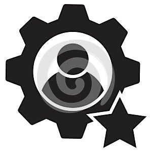 Skill icon vector, professional symbol