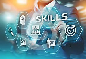 Skill Knowledge Ability Business Internet technology Concept photo