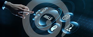 Skill Knowledge Ability Business Internet technology Concept photo