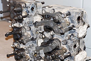 Skilled car engine maintenance