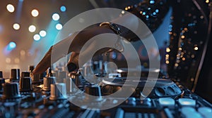 The Skilled DJ at Work. AI generated