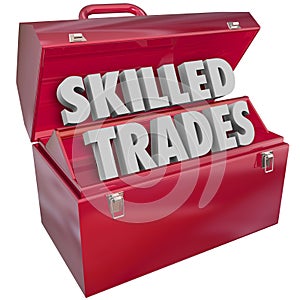 Skilled Trades Toolbox Technician Mechanic Blue Collar Work Job photo