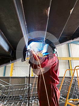 Skilled welder photo