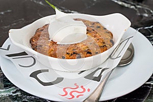 Skillet Cookie with ice cream Ready to Eat.