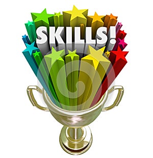 Skills Gold Trophy Best Skillset Experience in Demand