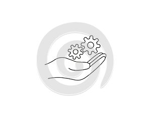 Skills, problem solving icon. Vector illustration.