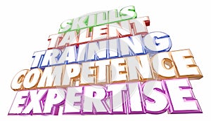 Skills Training Experience Expertise Words