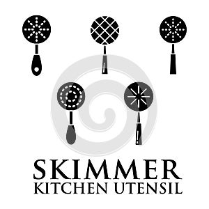 Skimmer icon vector design template