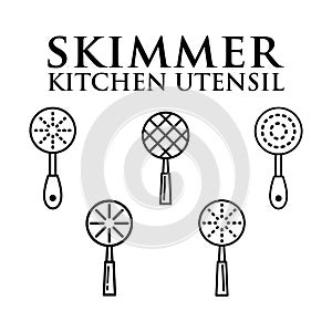 Skimmer icon vector design template