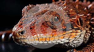 The Skin of An Alligator Is Presented in Remarkable Detail, Revealing a Macro Assembly of CapTi