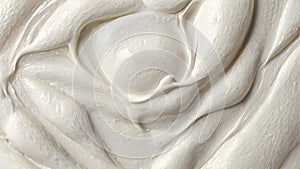 Skin care beauty white cream moisturiser smear smudge balm foam texture background photo