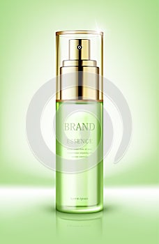 Skin care essence contained in glass bottle