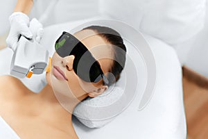 Skin Care. Face Beauty Treatment. IPL. Photo Facial Therapy. Ant