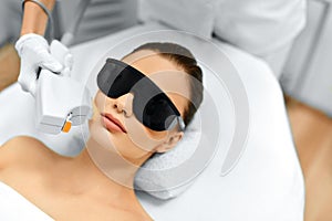 Skin Care. Face Beauty Treatment. IPL. Photo Facial Therapy. Ant photo